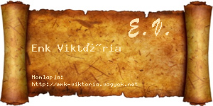 Enk Viktória névjegykártya